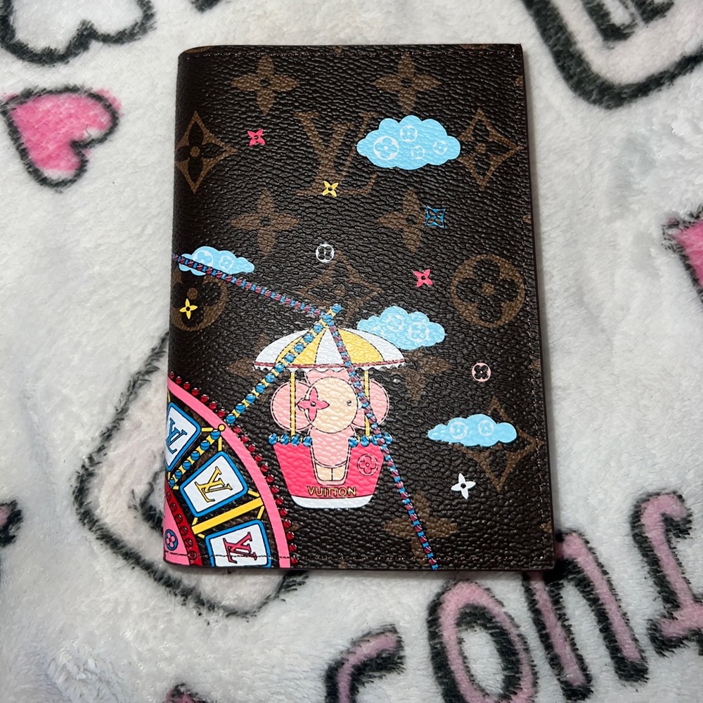 Louis Vuitton Brown and Multicolor Passport Holder